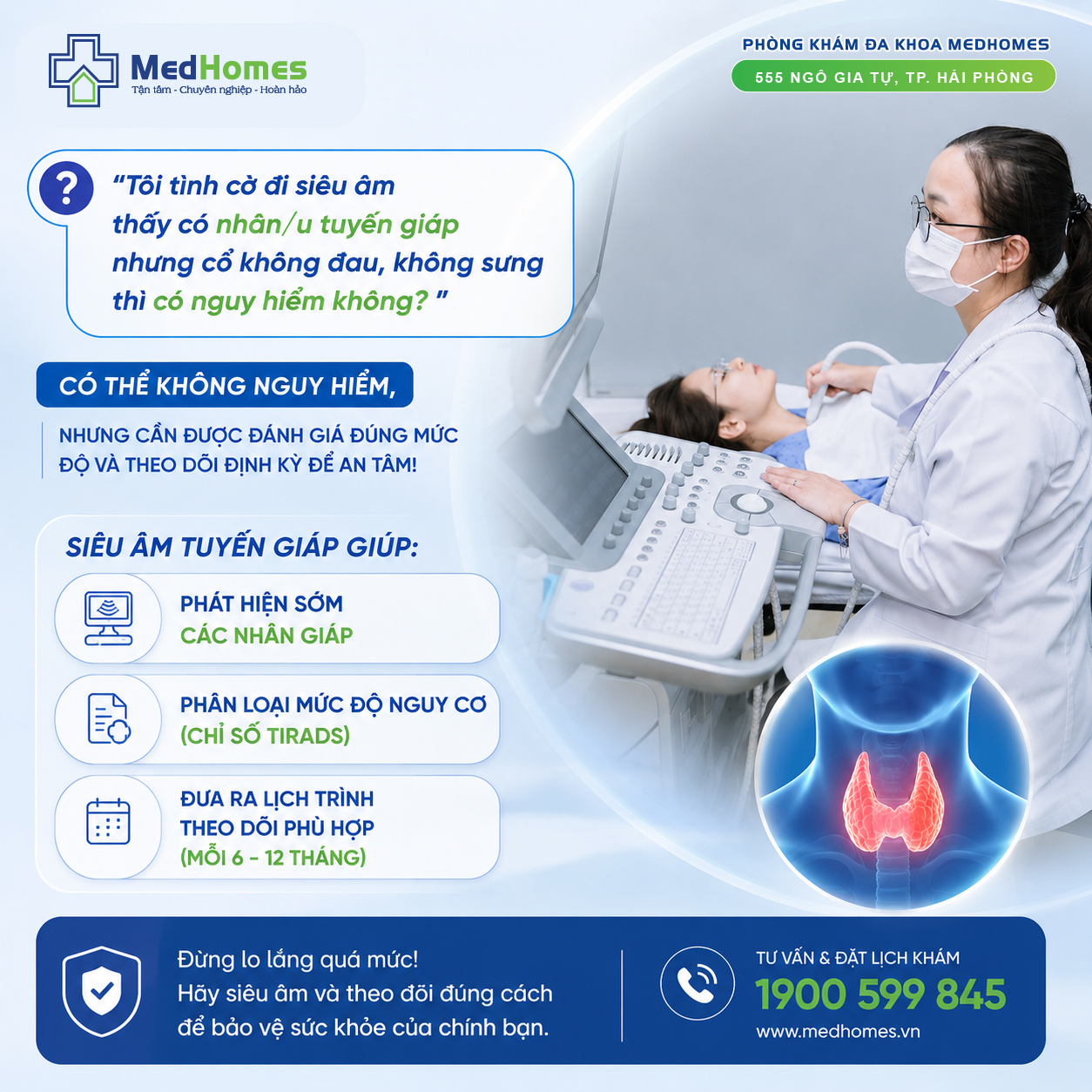 ❓ HỎI – ĐÁP CÙNG BÁC SĨ MEDHOMES VỀ NHÂN, U TUYẾN GIÁP