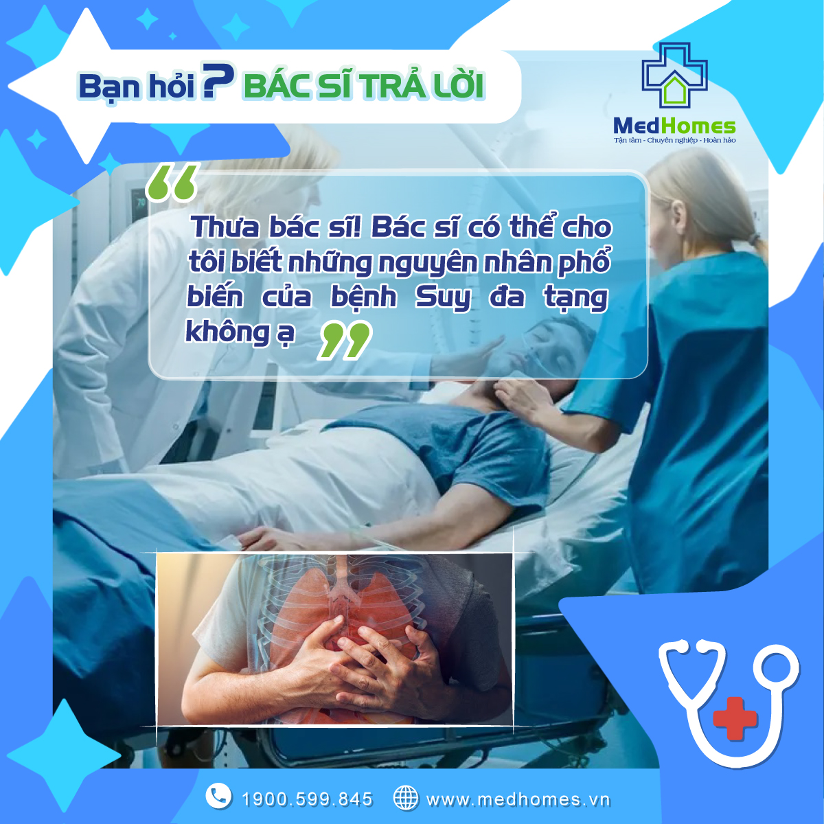 Một số nguyên nhân phổ biến gây suy đa tạng