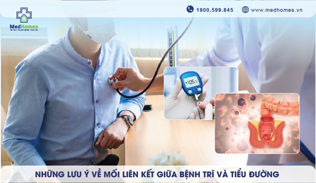 Những lưu ý về mối liên kết giữa bệnh trĩ và tiểu đường