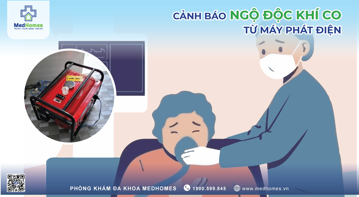 Cảnh báo Ngộ Độc Khí CO Khi Sử Dụng Máy Phát Điện
